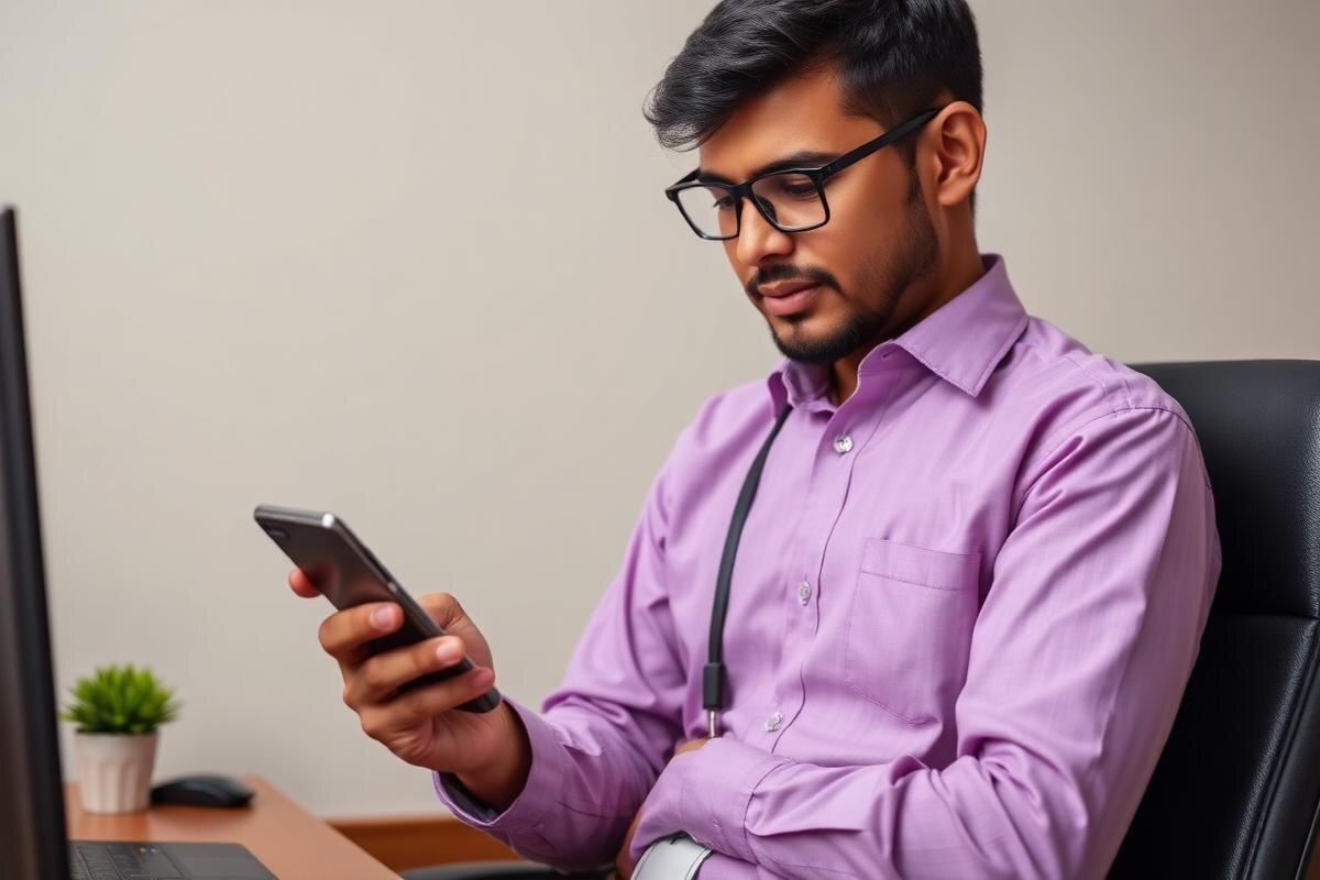SMS notification on phone
